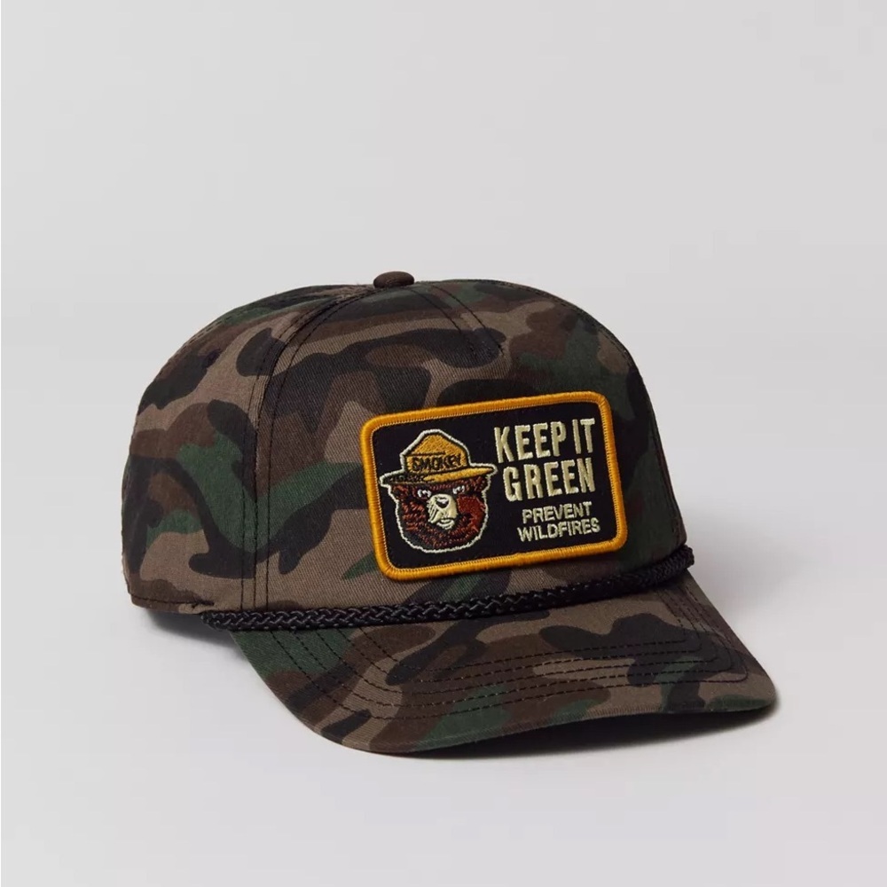 NWT Urban Outfitters American Needle Smokey The Bear Camo Hat